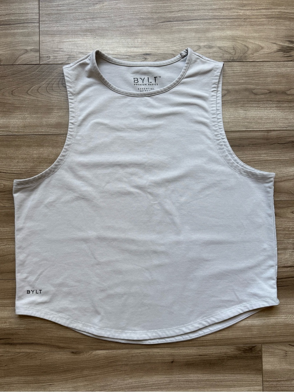 BYLT Women’s Essential Drop-Cut
Tank Top Shirt Sleeveless Size XL Grey